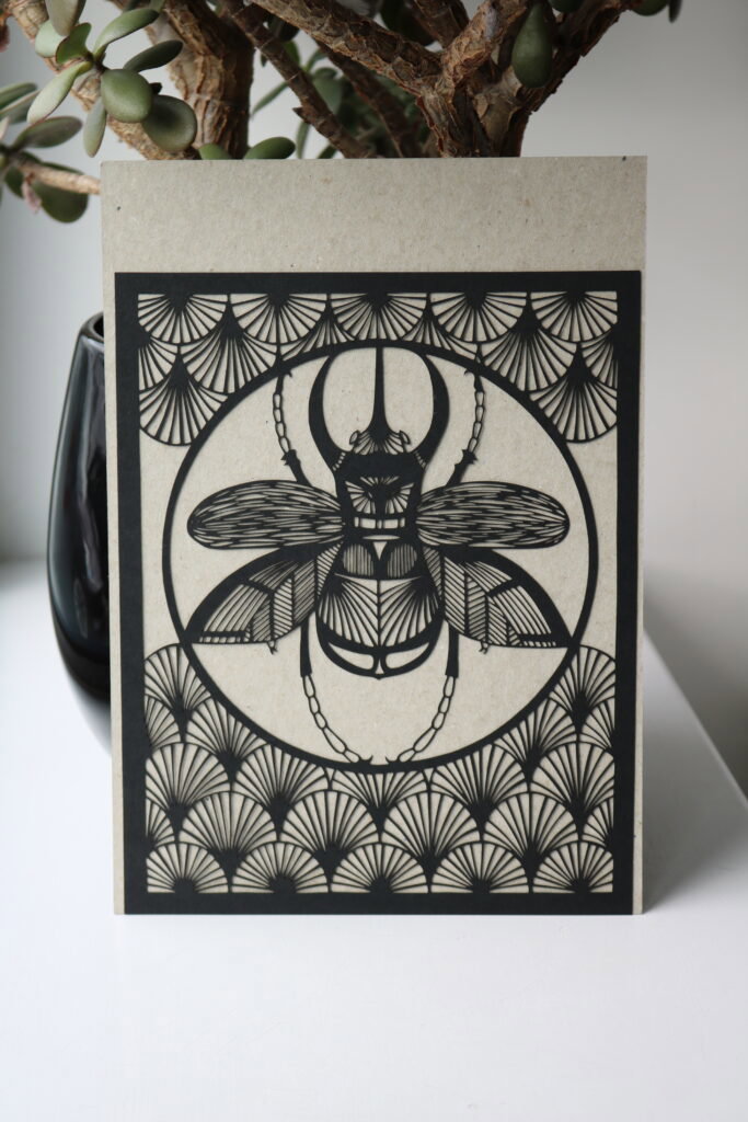 laser cut greetings card