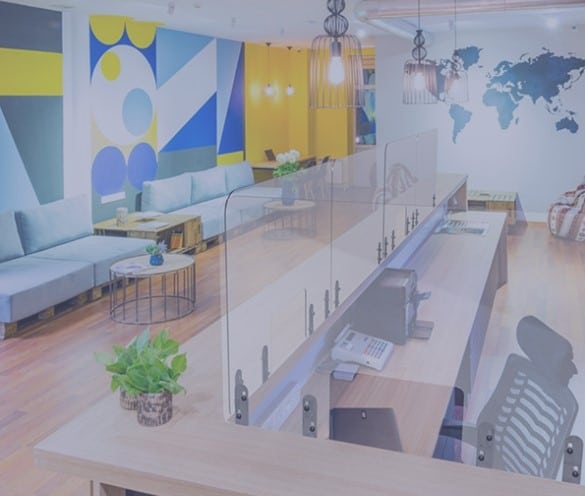 Perspex Office Divider