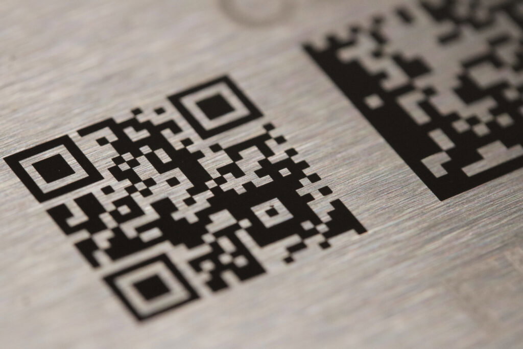 QR Code Engraving on Stainless Steel