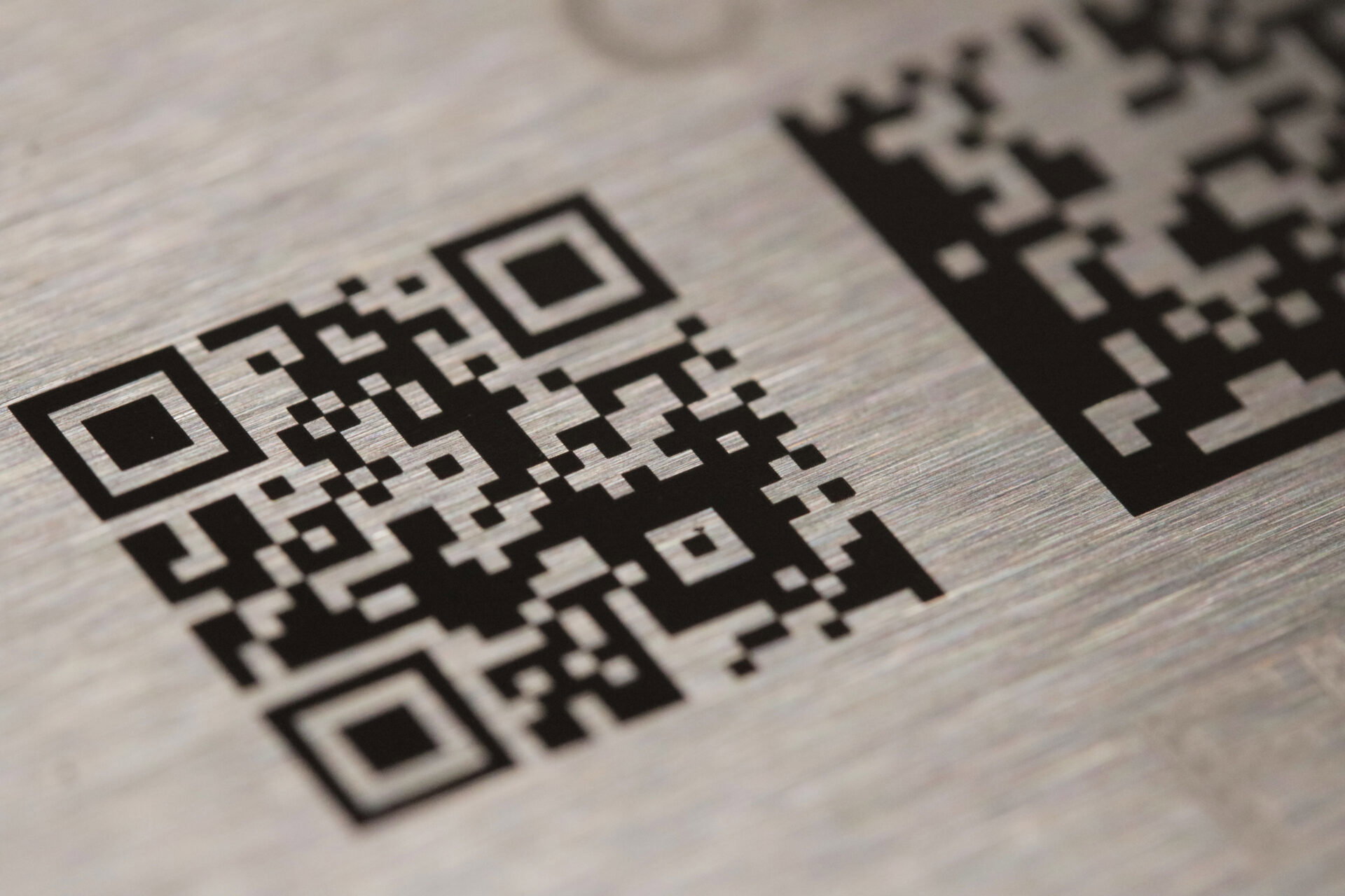 QR Code Engraving on Stainless Steel