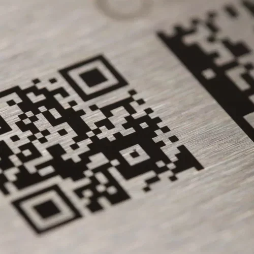 QR Code Engraving on Stainless Steel