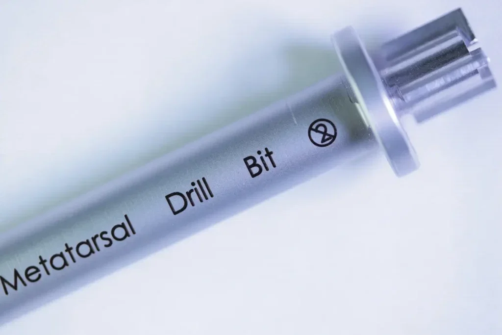 Laser marked stainless steel drill bit