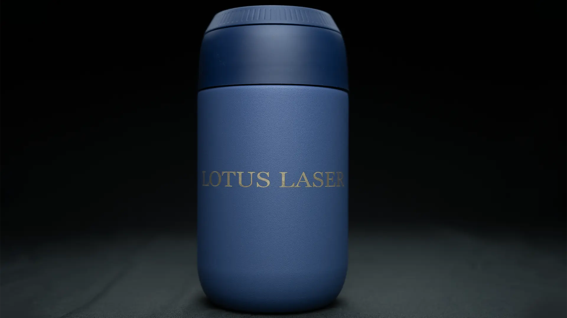 UV laser marked coated metal flask with smooth permanent branding