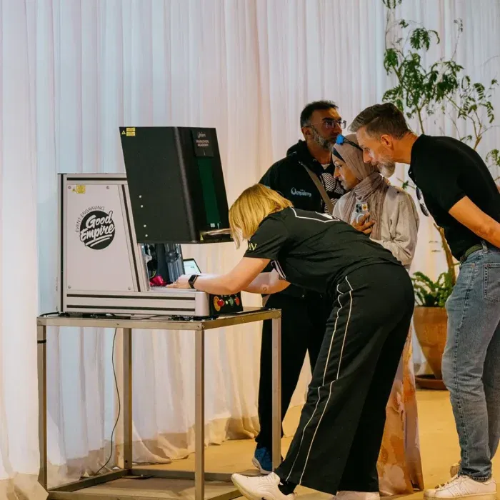 nMeta Desktop Fiber Laser Engraver