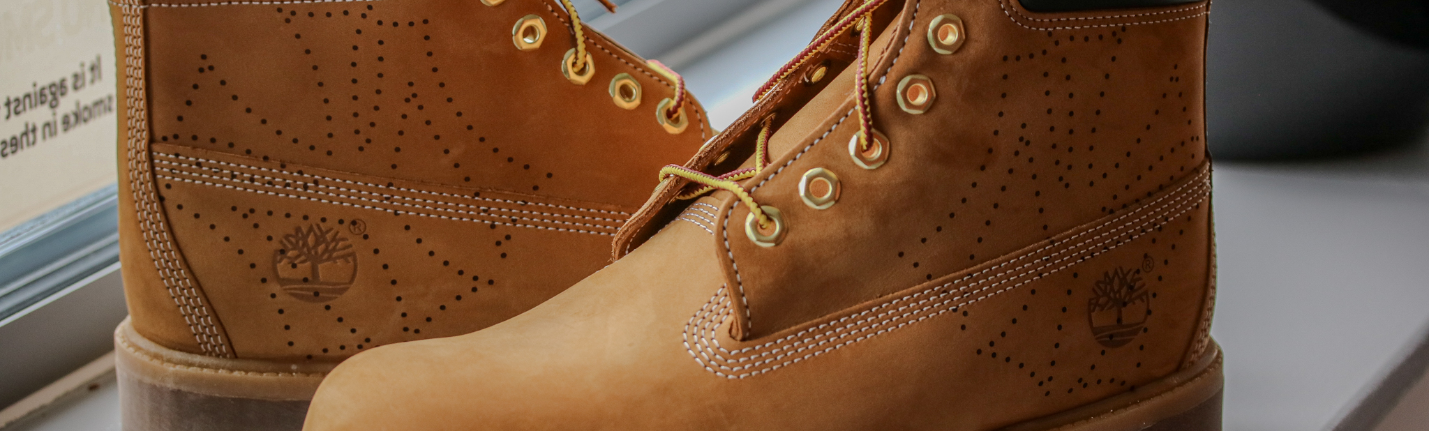 Timberland Boots marked with the Meta-C UV Laser