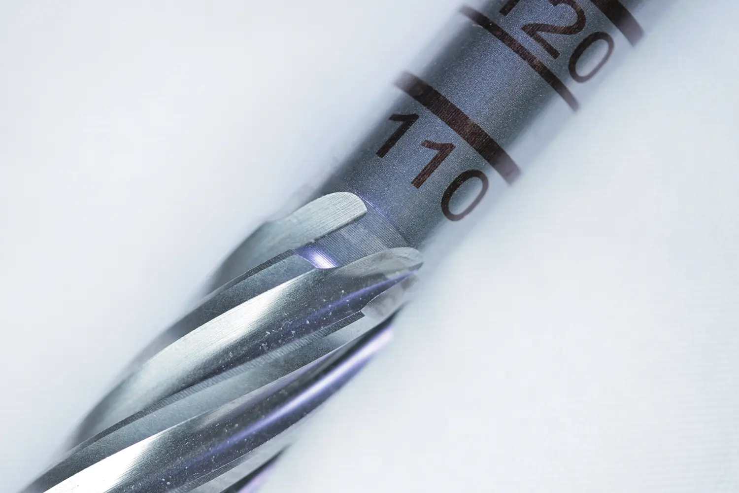 Lasermärkt borrskär i rostfritt stål